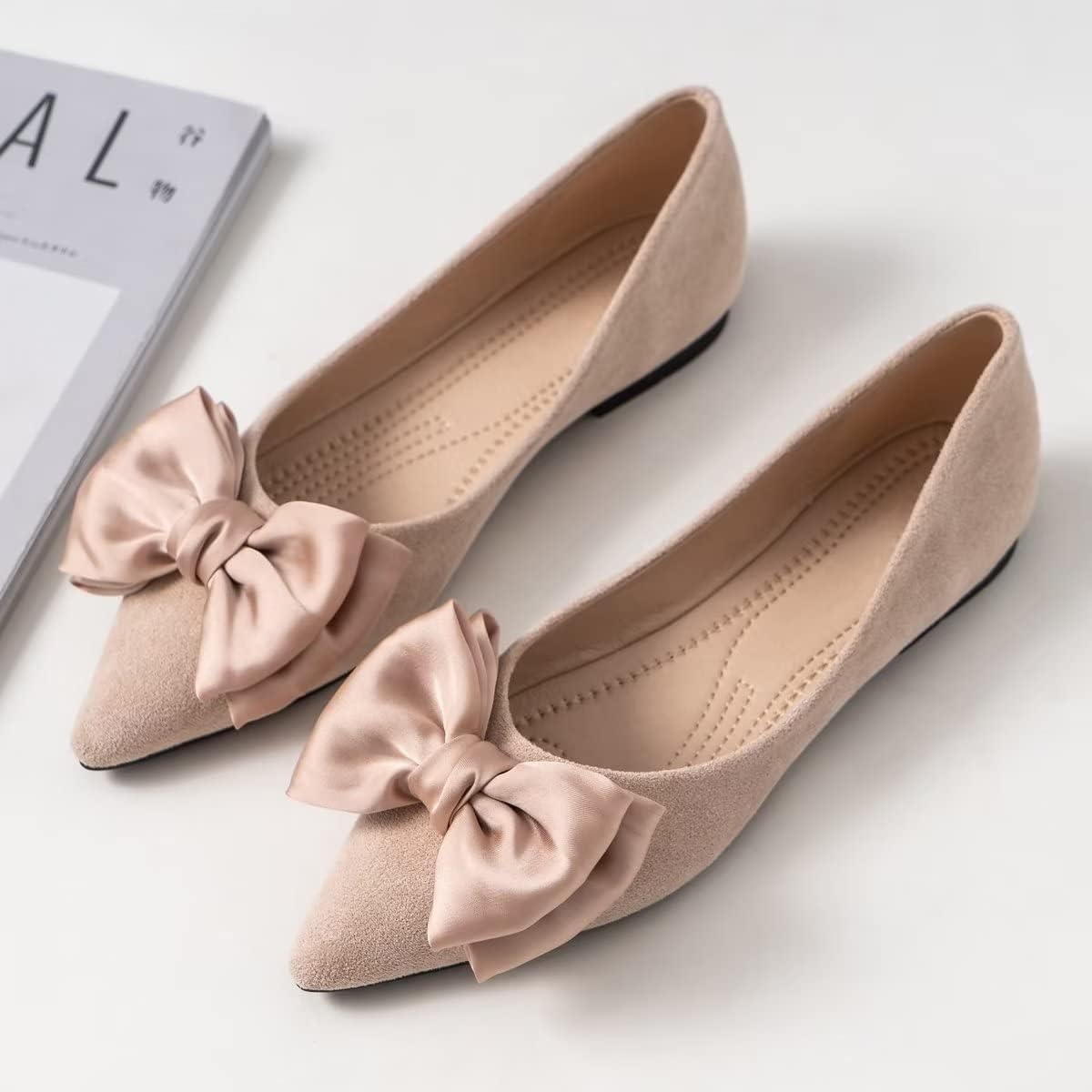 Beige-Pointed-Toe-Flats-with-Satin-Bow-2.jpg