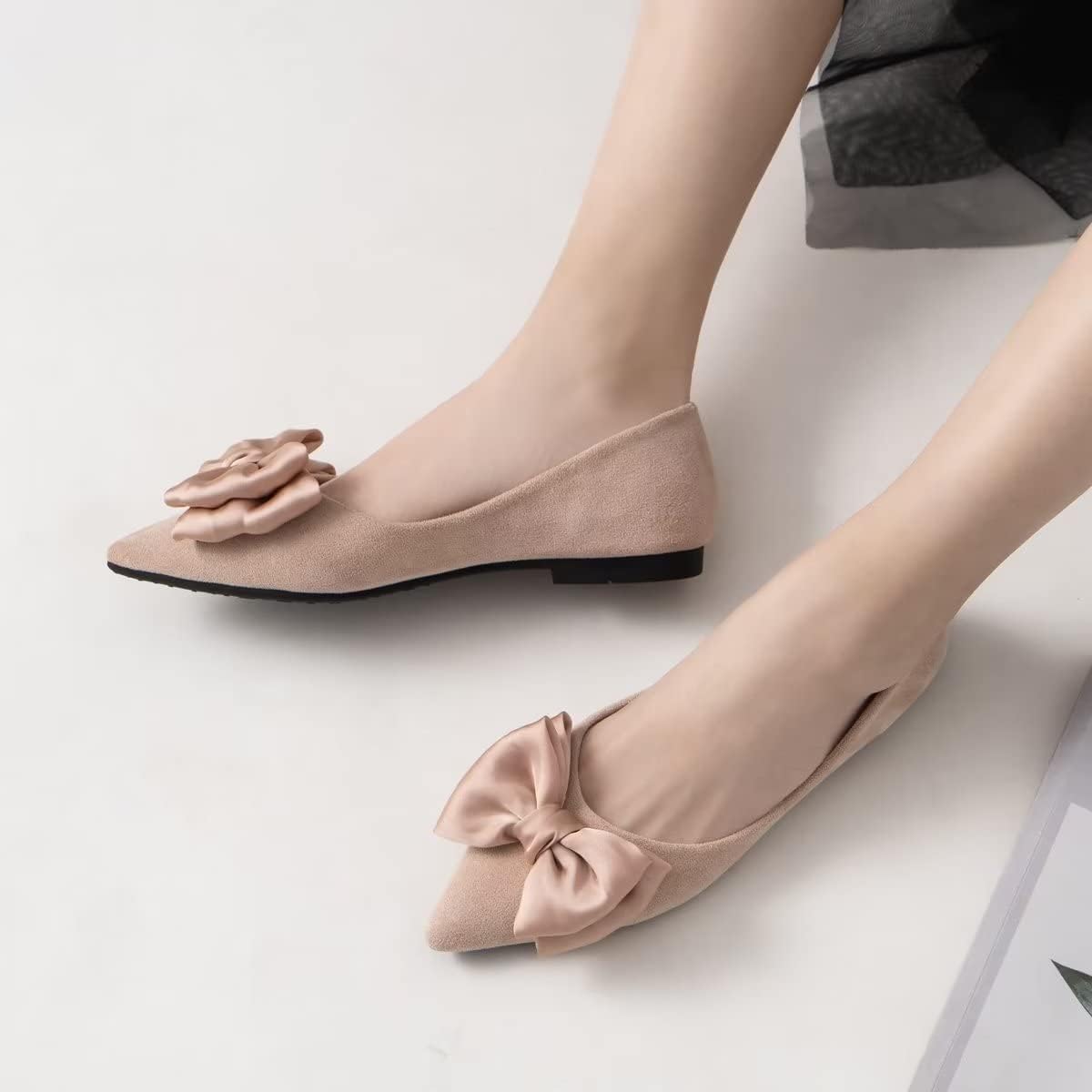 Beige-Pointed-Toe-Flats-with-Satin-Bow-5.jpg