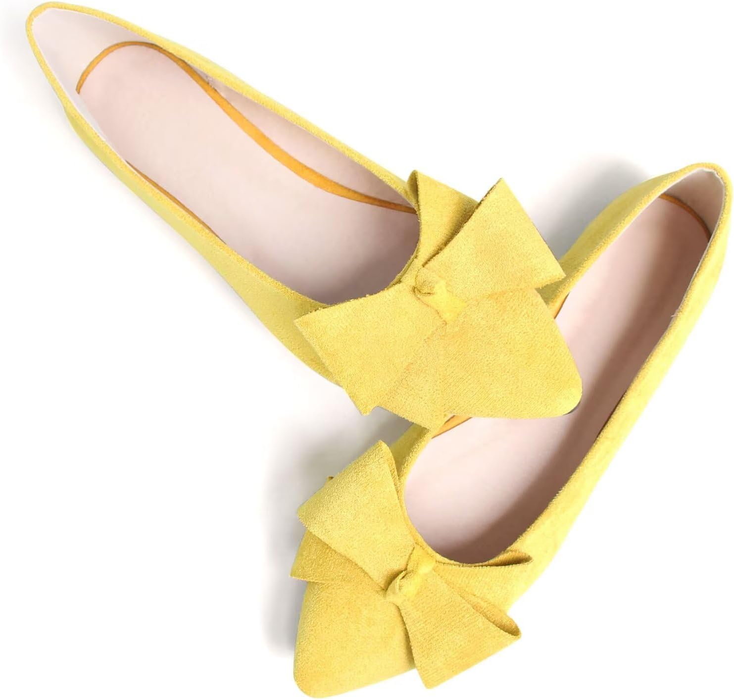 Yellow-Pointed-Toe-Flats-with-Bow-1.jpg